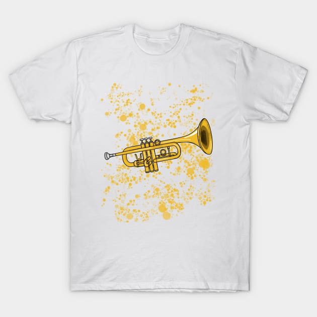 Trumpet Teacher Trumpeter Brass Musician T-Shirt by doodlerob